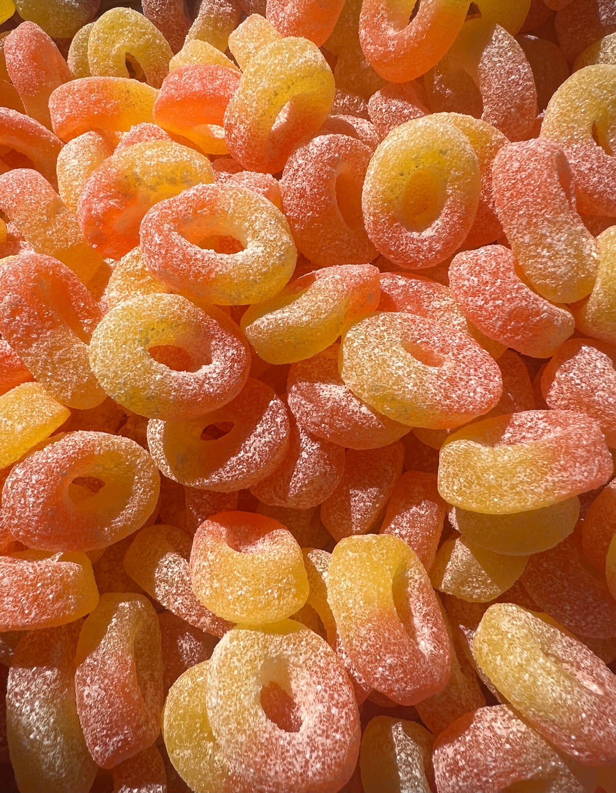 🇬🇧 Sour Peach Rings (Vegan)